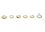 One Earring - 10K Solid Gold Round Hoop Earring - TGE118