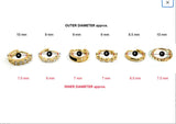 One Earring - 10K Solid Gold Round Hoop Earring - TGE118