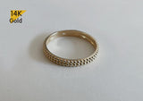 14K Gold Solid Gold Ring - TGR214