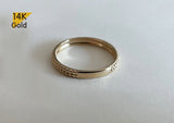 14K Gold Solid Gold Ring - TGR214