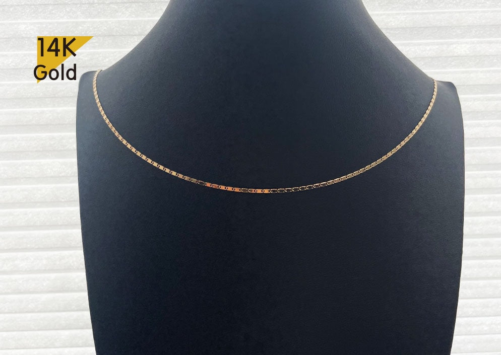 14K Solid Gold Snake discount Necklace - TGN007