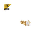 NEW! 14K Solid Gold Super Tiny Piercing 20G, 6mm Post
