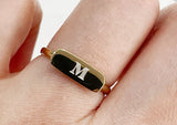 925 Sterling Silver Gold Plated Ring