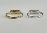 925 Sterling Silver Gold Plated Ring