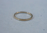 14K Gold Ring, Couple Ring, Solid Gold Wedding Band, Promise Ring - TGR001