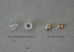 14K Solid Gold Stud Earrings, Cubic Zirconia Daisy Earrings, CZ Flower Real gold Earrings