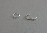 925 Sterling Silver Earrings, Round hoop earring 6mm,7mm 8mm, 9mm - TSE003