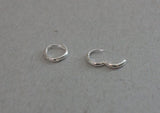 925 Sterling Silver Earrings, Round hoop earring 6mm,7mm 8mm, 9mm - TSE003