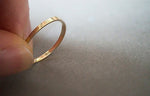 14K Gold Ring, Couple Ring, Solid Gold Wedding Band, Promise Ring - TGR001