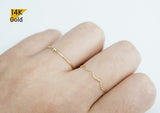 14K Gold Small Ball Ring, Thin Ring, Solid Gold Ring, Small Ball Ring, Ball Ring - TGR208