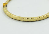 14K Solid Gold Ring, Geometric Ring - TGR102