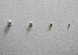 925 Sterling Silver, Ball Earrings 2mm, 3mm, 4mm, 5mm - TSE024