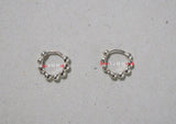 925 Sterling Silver Earrings, Round hoop earring, 8mm(inside diameter) 12mm(outside diameter) - TSE026