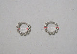 925 Sterling Silver Earrings, Round hoop earring, 8mm(inside diameter) 12mm(outside diameter) - TSE026