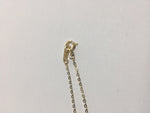 14K Solid Gold Necklace, Thin Chain, Tiny Thin Pendant, 14K Yellow Gold Chain Necklace, Solid Gold Pendant Chain - TGN001