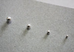 925 Sterling Silver, Ball Earrings 2mm, 3mm, 4mm, 5mm - TSE024