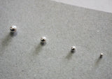 925 Sterling Silver, Ball Earrings 2mm, 3mm, 4mm, 5mm - TSE024