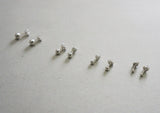 925 Sterling Silver, Ball Earrings 2mm, 3mm, 4mm, 5mm - TSE024
