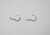 925 Sterling Silver Earrings, Round hoop earring, 8mm(inside diameter) 12mm(outside diameter) - TSE026