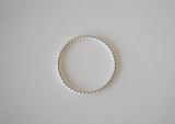925 Sterling Silver Thin Twist Ring, Silver Stackable - TSR101