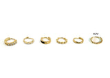 SINGLE - 10K Solid Gold Round Hoop Earring - TGE118