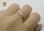 14K Solid Gold Ring, Geometric Ring - TGR204