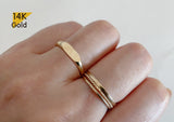 14K Gold Signet Ring, Classic Ring, Wedding Modern Oval Ring, Elegant Minimalist Ring - TGR210