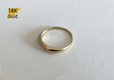 14K Gold Signet Ring, Classic Ring, Wedding Modern Oval Ring, Elegant Minimalist Ring - TGR210