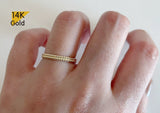 14K Gold Solid Gold Ring - TGR214