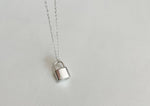 925 Sterling Silver Padlock Pendant, Lock Jewelry, Friendship Necklace