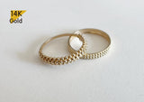 14K Gold Solid Gold Ring - TGR215