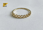 14K Solid Gold Circle Ring, Simple Band Ring, Infinity Ring - TGR220