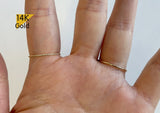14K Gold Modern Oval Ring, Elegant Minimalist Ring - TGR213