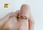 14K Gold Solid Gold Balls Ring - TGR211