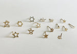 SINGLE - 10K Solid Gold Star Earring