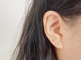 SINGLE - 10K Solid Gold Star Earring