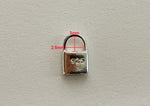 925 Sterling Silver, Tiny Little Padlock, Little Key, Small Key Pendant, 1 pendant