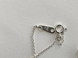 925 Sterling Silver White Cubic Zirconia Heart Padlock Pendant