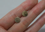 10K Solid Gold Tiny Big Circle stud earrings,8mm, 10k real Gold TGE001-8