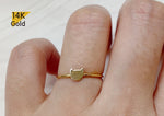 14K Solid Gold Ring, Cat Face Ring, Cat Ring - TGR217