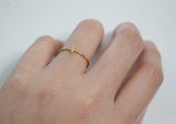 14K Gold Ring, Cross Ring, Modern Ring - TGR006