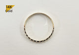 14K Solid Gold Chain Ring, Minimalist Ring