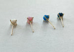 10K Solid Gold Opal Ball 4mm Stud Earrings