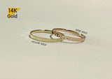 14K Gold Ring, Cutting texture, Shiny Cut, Line Pattern ring, solid gold thin ring, bridesmaid ring jewelry - TGR013