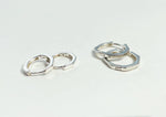 925 Sterling Silver Earrings, Hexagon hoop earring, 12mm(inside diameter) 14.5mm(outside diameter) - TSE014