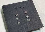 925 Sterling Silver Tiny Daisy Stud Earrings