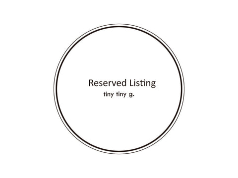 RESERVED for Cecelia