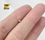 NEW! 14K Solid Gold Super Tiny Piercing 20G, 6mm Post