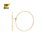 14K Solid Gold Tiny Hoop Cartilage Earring Gold Helix Hoop Ring, Piercing, 8, 12, 16, 20 mm - TGE4201