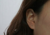 10K Solid Gold Stud Earrings Tiny Hammer Real Gold - TGE091